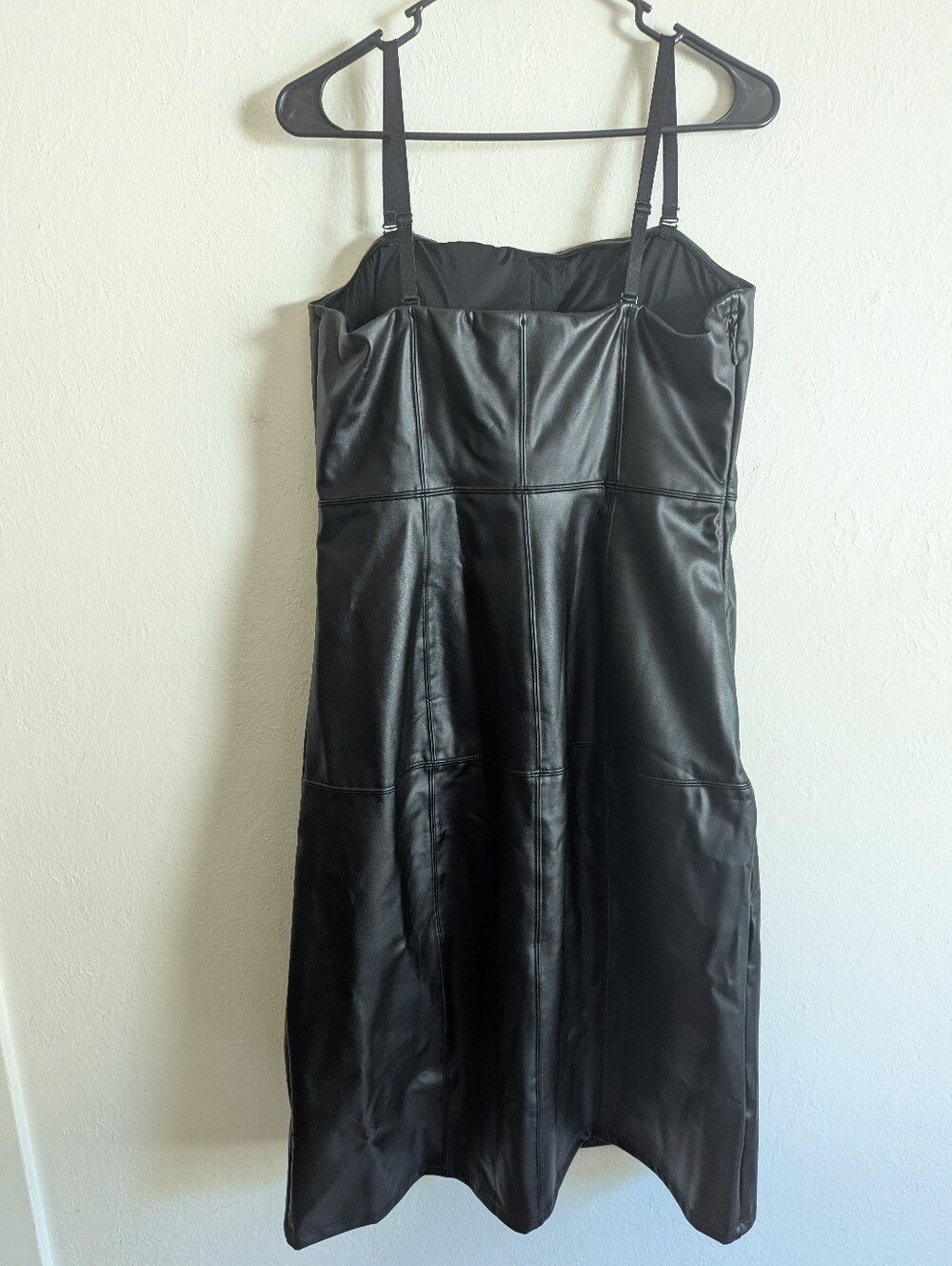 NWT Popilush Sculpting Faux Leather Dress Women's Size 3X - Picture 6 of 13